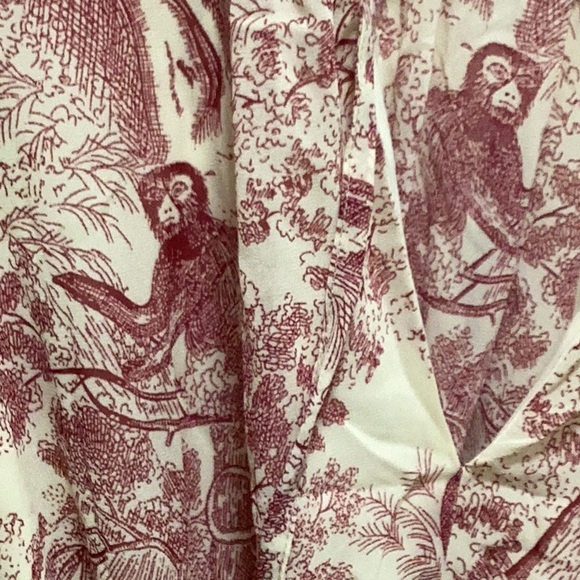 Missguided Red and Cream Long Sleeve Dress - Picture 5 of 6